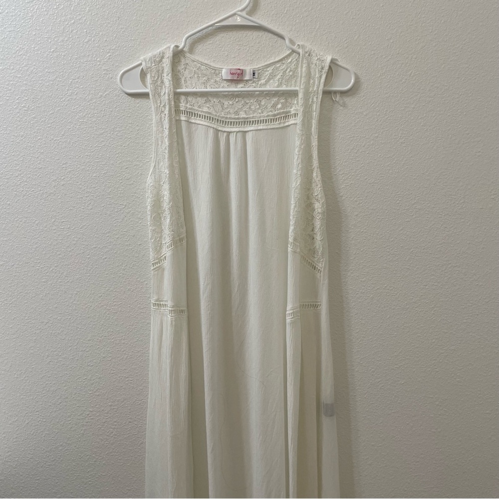 Henri girl gown white medium